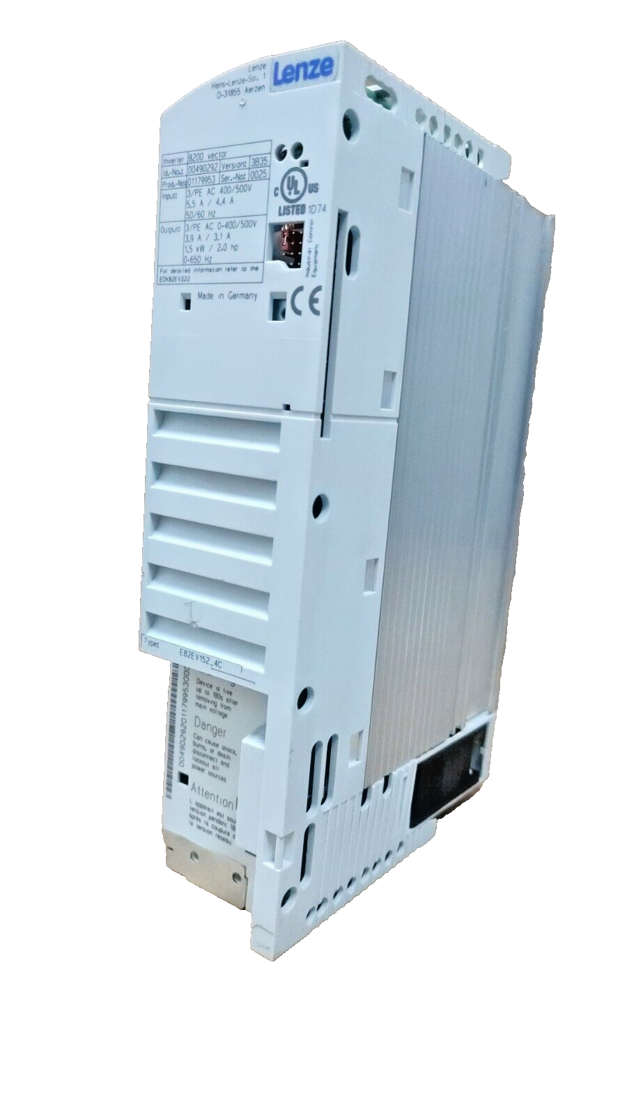 EDK82EV222 | Lenze Vector Inverter Drive 0.75 kW / 1 HP, 240V