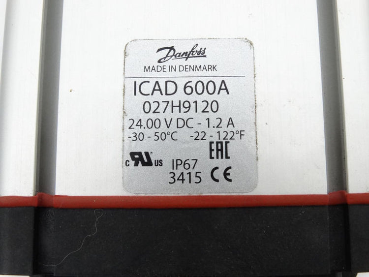 Danfoss 027H9120 ICAD 600A Electric Valve Actuator 24 VDC for ICM Industrial Refrigeration Valves