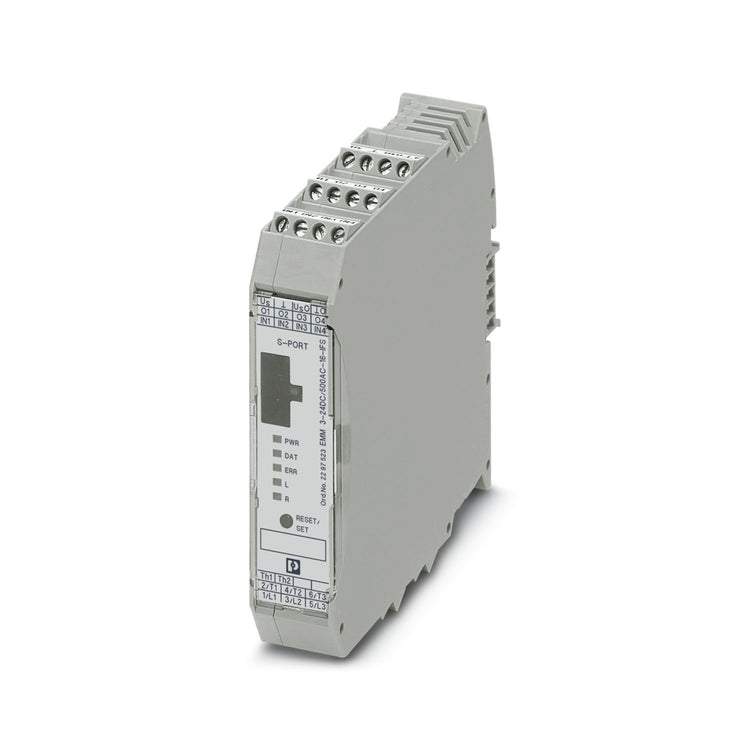 2297523 | Phoenix Contact Module, Motor Management, Integrated Current Transformer, 24VDC, 500mA, EMM 3