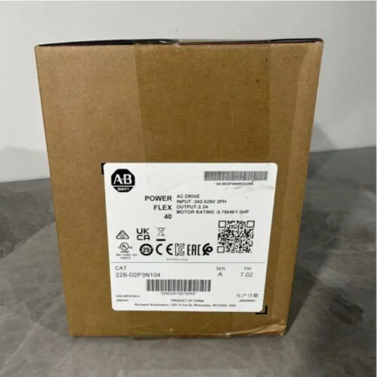 22B-D2P3N104 | Allen-Bradley PowerFlex 40 AC Drive 480VAC 3PH 2.3A 1HP Frame B