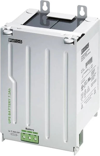 2320319 | PHOENIX CONTACT Battery Packs, UPS, Lead Acid, 24 VDC, 7.2 Ah, IP20, IQ, Quint Power Series