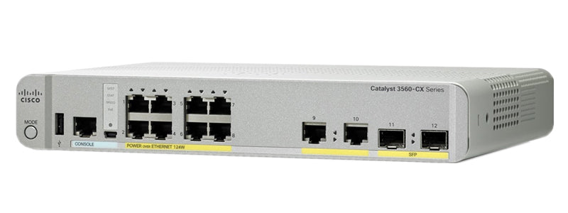 WS-C3560CX-8PC-S | Cisco Catalyst 3560-CX Series 8 Port Gigabit Ethernet Switch