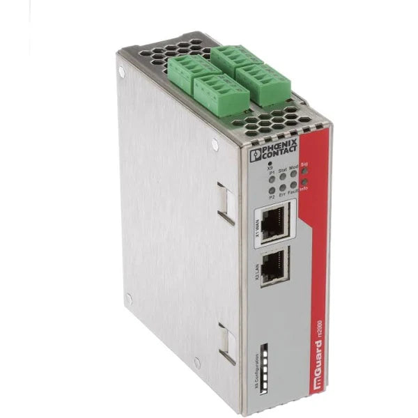 2700642 | PHOENIX CONTACT FL MGUARD Router with Firewall and 2 VPN Tunnels, 2 RJ45 Ethernet Ports