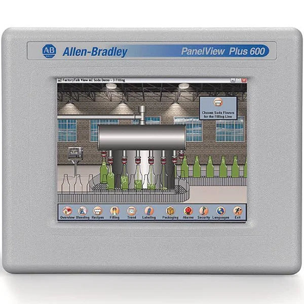 2711P-T6C5A9 | Allen-Bradley | 2711 PanelView Plus 6 Terminal, 600 Model, Touch Screen, Color, RS-232, AC