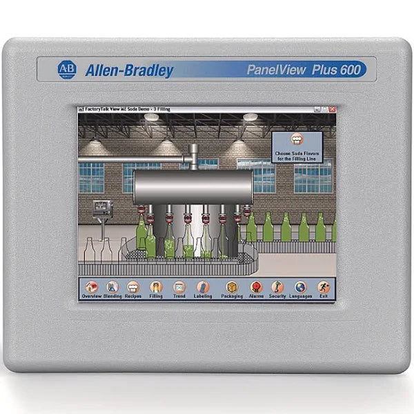 2711P-T6C5A9 | Allen-Bradley 2711 PanelView Plus 6 Terminal, 600 Model, Touch Screen, Color, RS-232, AC