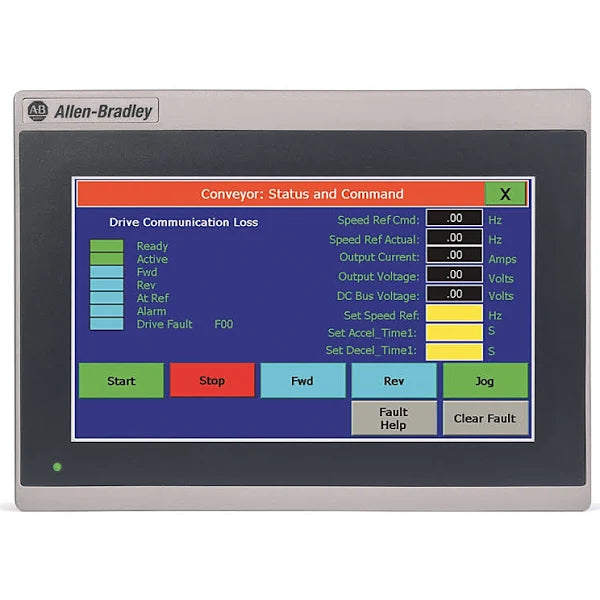 2711R-T7T | Allen-Bradley PanelView 800 Color HMI Touch Screen Terminal 7-inch