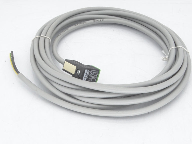 P8L-H536C | Parker Industrial Cable Plug Assembly 24VAC/DC 1A with 5 Meter Grey Connector Cable