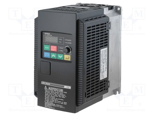 3G3JX-A4022-EF | Omron JX Series Frequency Inverter 2.2 kW 3-Phase 380–480 VAC