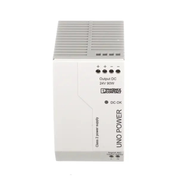 2902994 | PHOENIX CONTACT Power Supply,AC-DC,DIN Rail,Single Phase,24VDC/90 W,UNO-PS/1AC/24DC/90W/C2LPS