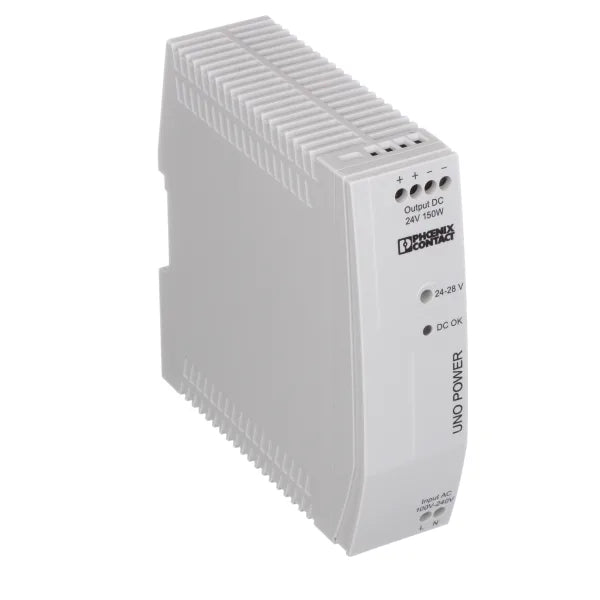 2904376 | PHOENIX CONTACT Power Supply, AC-DC, UNO, Primary Switched, UNO-PS/1AC/24DC/150W