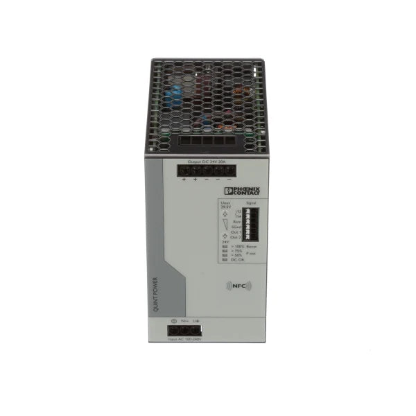 2904602 | PHOENIX CONTACT Power Supply, ACDC, 24VDC, 20A, 480W, DIN Rail Mount, QUINT POWER Series