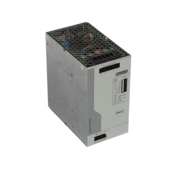 2904602 | PHOENIX CONTACT Power Supply, ACDC, 24VDC, 20A, 480W, DIN Rail Mount, QUINT POWER Series