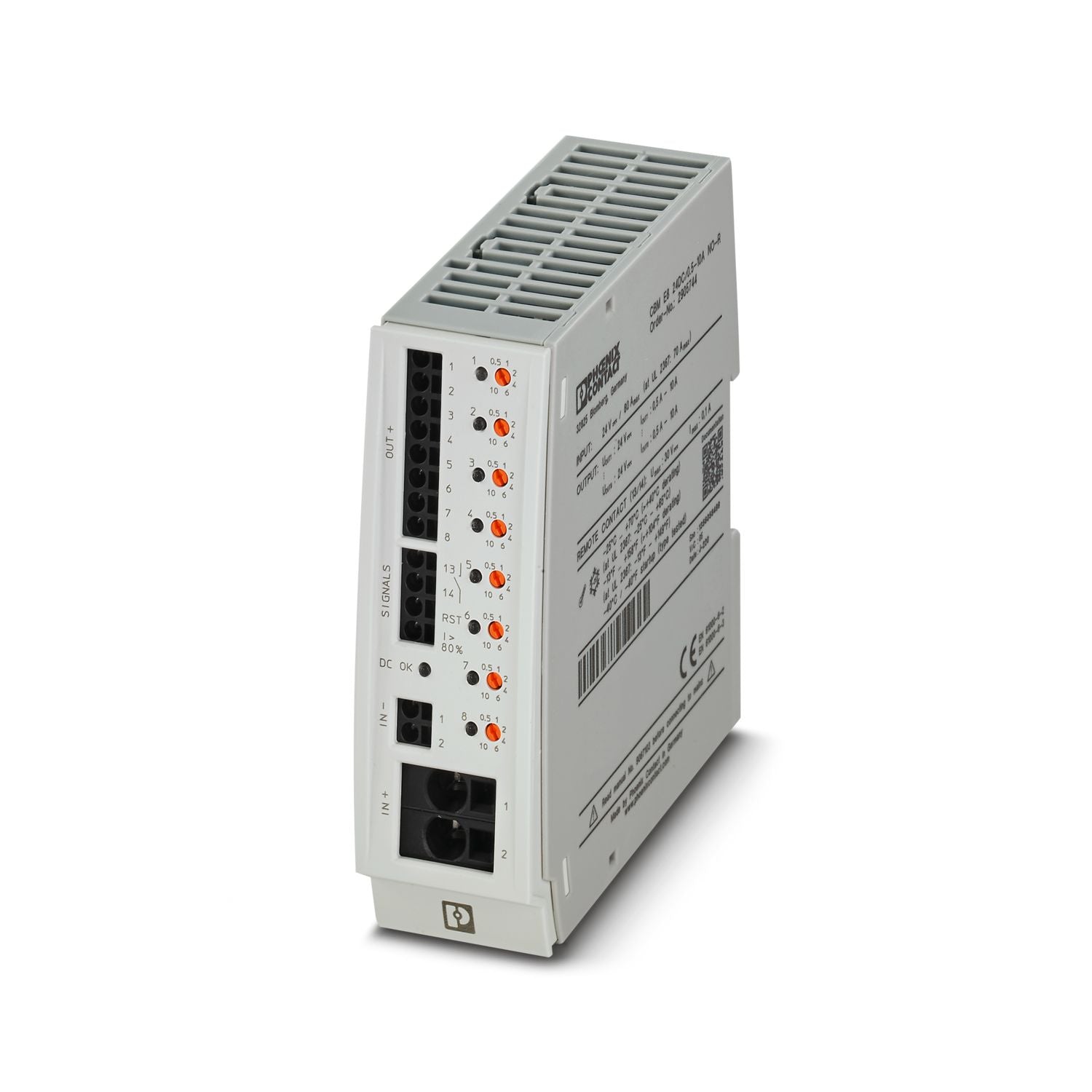 2905744 | Phoenix Contact | Circuit Breaker Electronic Programmable 8 Channel 0.5-10A 24VDC CBM Series