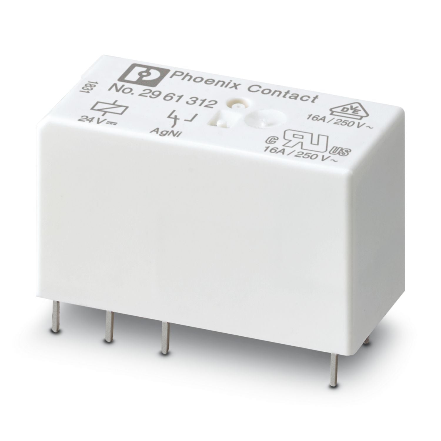 2961312 | Phoenix Contact Power Relays, Plug-in Miniature, Power Contact, High Current, In 24VDC, 1 PDT