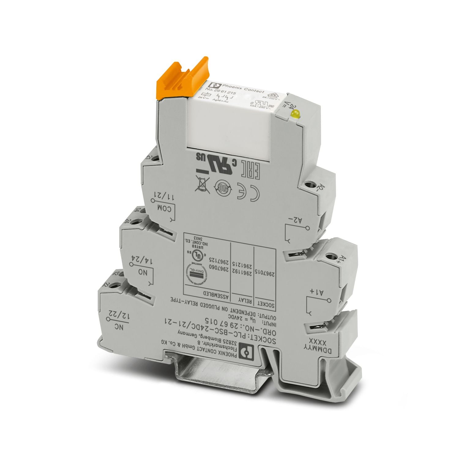 2967125 | Phoenix Contact PCB Relay, Output Relay, 24V, 36VDC, 50mA, PLC-RSC, PLC Slimline Relay Series