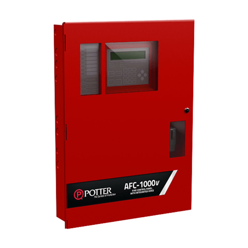 Potter AFC-1000V Addressable Fire Alarm Control Panel with Voice Evacuation