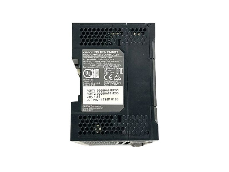 Omron NX1P2-1140DT NX Series PLC CPU Controller 24 Inputs 16 NPN Outputs EtherCAT EtherNet/IP