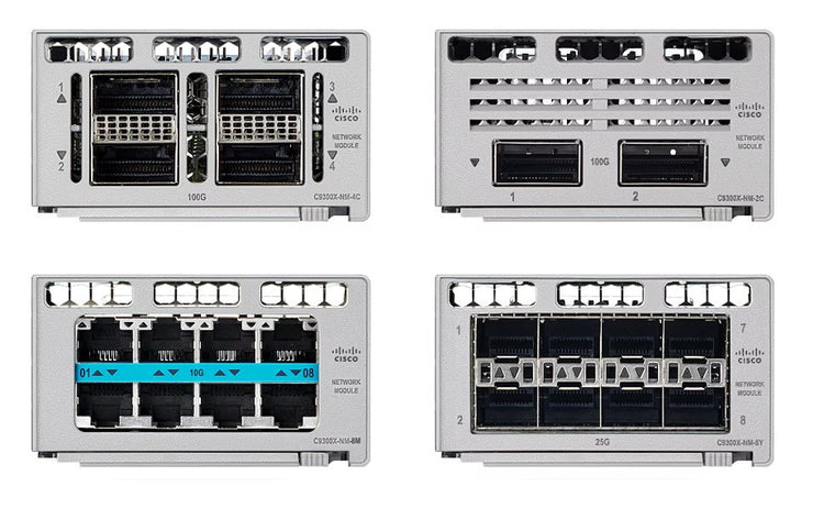 Cisco C9300X-NM-8Y 8-Port 25 Gigabit SFP28 Network Module for Catalyst 9300X Series Switches