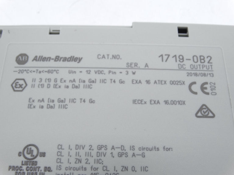 Allen-Bradley 1719-OB2 Ex I/O 2-Channel Digital Output Module