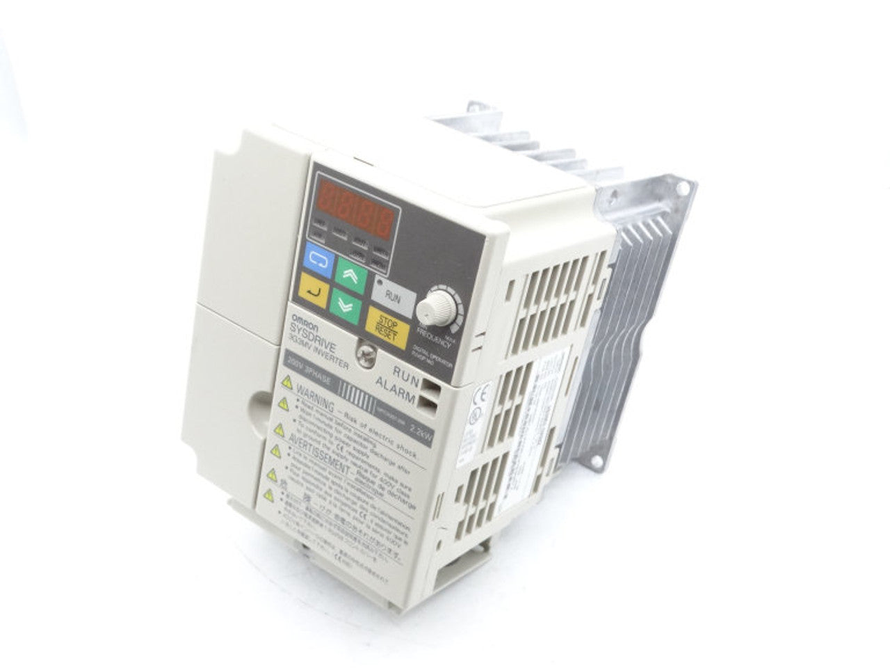 3G3MV-C2022 | Omron AC Inverter Drive, 3 HP, 230 VAC, DIN-Rail Mount, NEMA 1