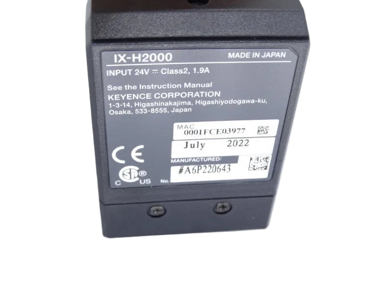 IX-H2000 | Keyence IX Series Sensor Amplifier Main Unit, 8 Inputs, 10 Outputs, 24 VDC