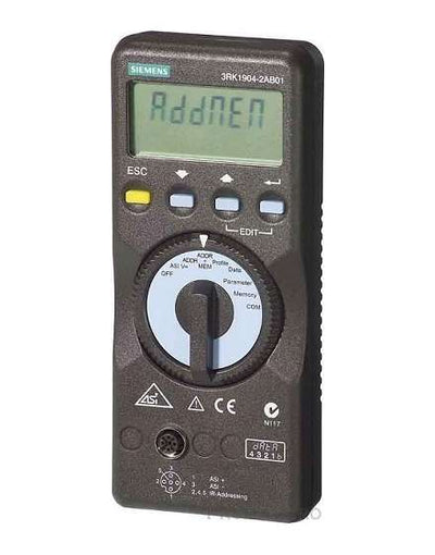 3RK1904-2AB01 | Siemens AS-i Addressing and Diagnostic Unit with M12 Socket