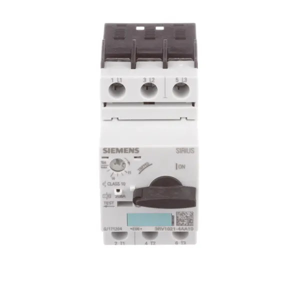 3RV1021-4AA10 | Siemens | Circuit Breaker, Motor Protection, Size S0, 16A, 690V, 3RV1 Series