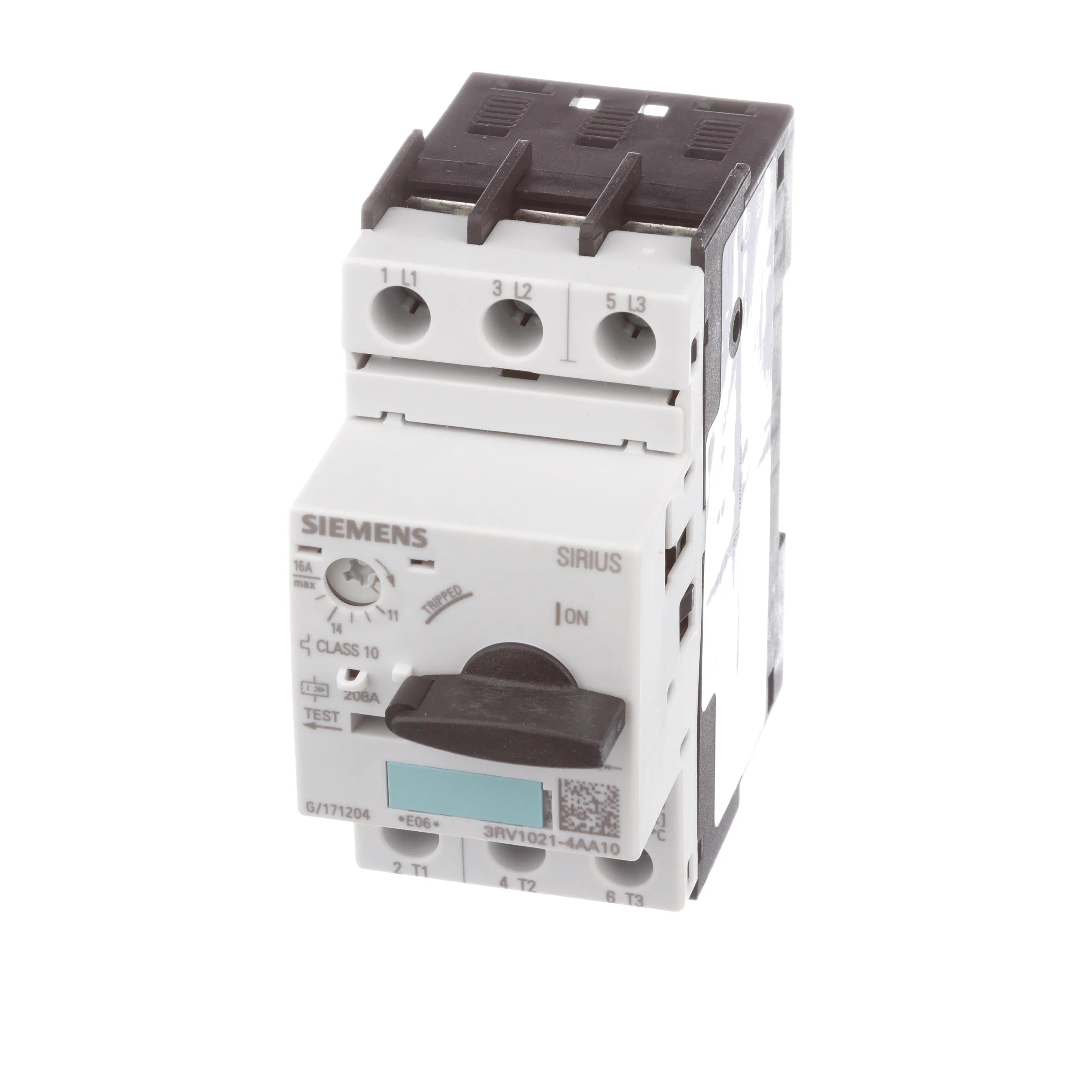 3RV1021-4AA10 | Siemens | Circuit Breaker, Motor Protection, Size S0, 16A, 690V, 3RV1 Series