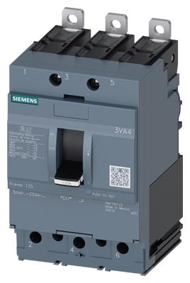 3VA4110-6ED34-0AA0 | Siemens 3VA4 100A 3-Pole 600V Molded Case Circuit Breaker