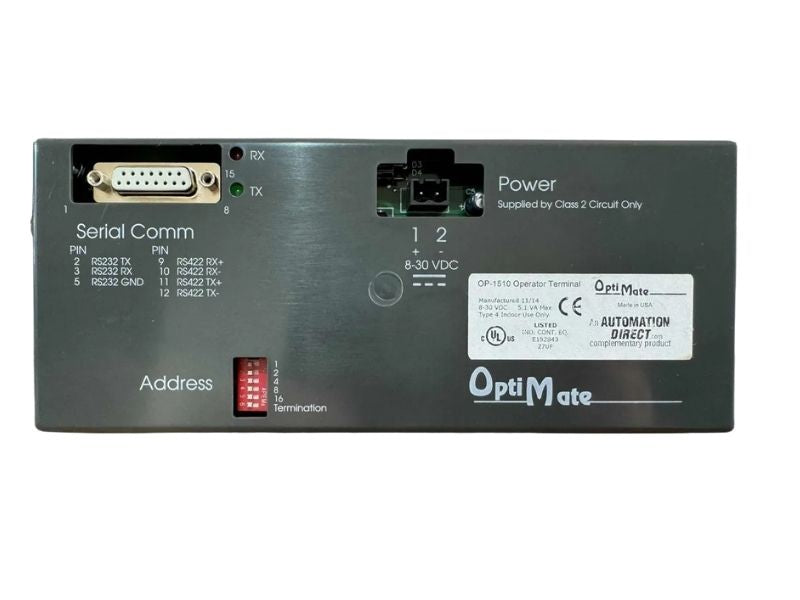 OP-1510  | Automation Direct OptiMate Operator Panel
