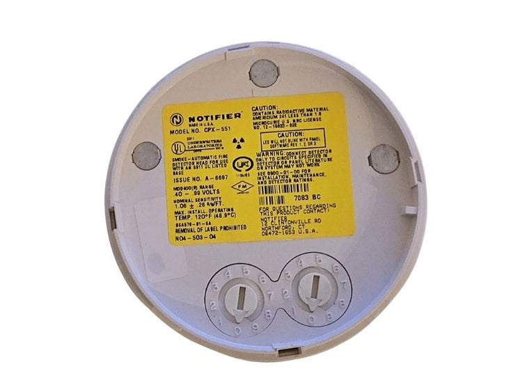 CPX-551 | Notifier Intelligent Ionization Smoke Detector