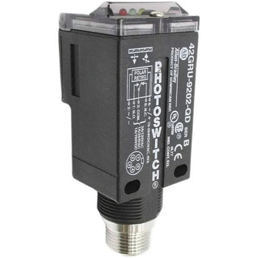 42GRU-9202-QD | Allen-Bradley Photoelectric Sensor, AC/DC, 5-Pin Mini QD
