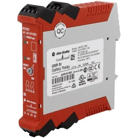 440R-S12R2 | Allen-Bradley Guardmaster Single Input Safety Relay, 24V DC