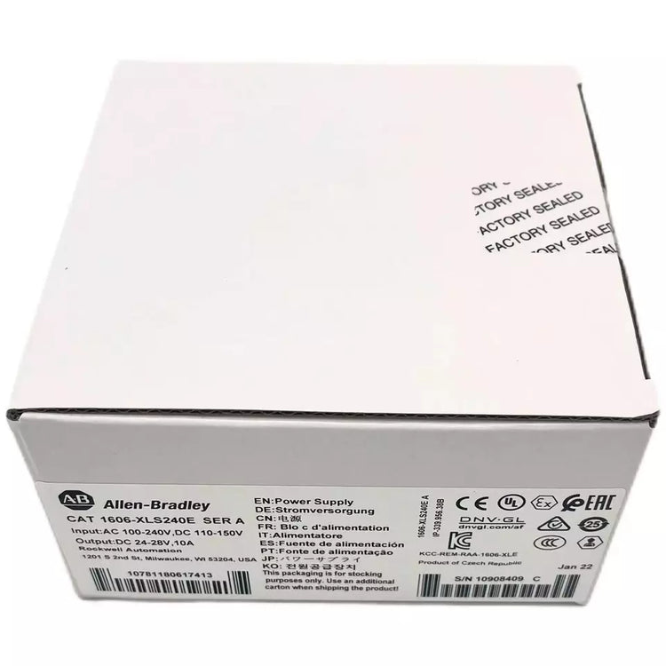 1606-XLS240E | Allen-Bradley AC/DC Performance Power Supply 24-28VDC 240W 120/230V