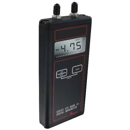 Dwyer 475-2-FM Intrinsically Safe Handheld Digital Manometer