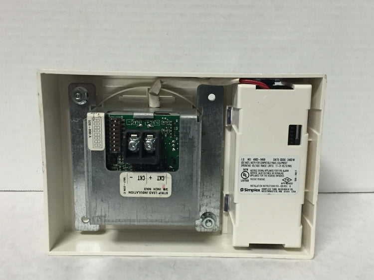 Simplex 4903-9459 TrueAlert Ceiling Mount Addressable Horn/Strobe White 15 Candela