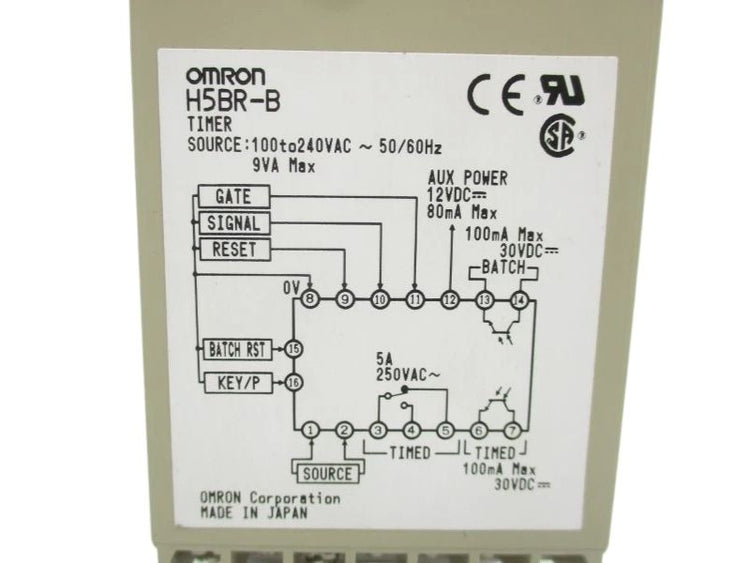 Omron H5BR-B Digital Timer Module Multifunction 12-24V AC/DC