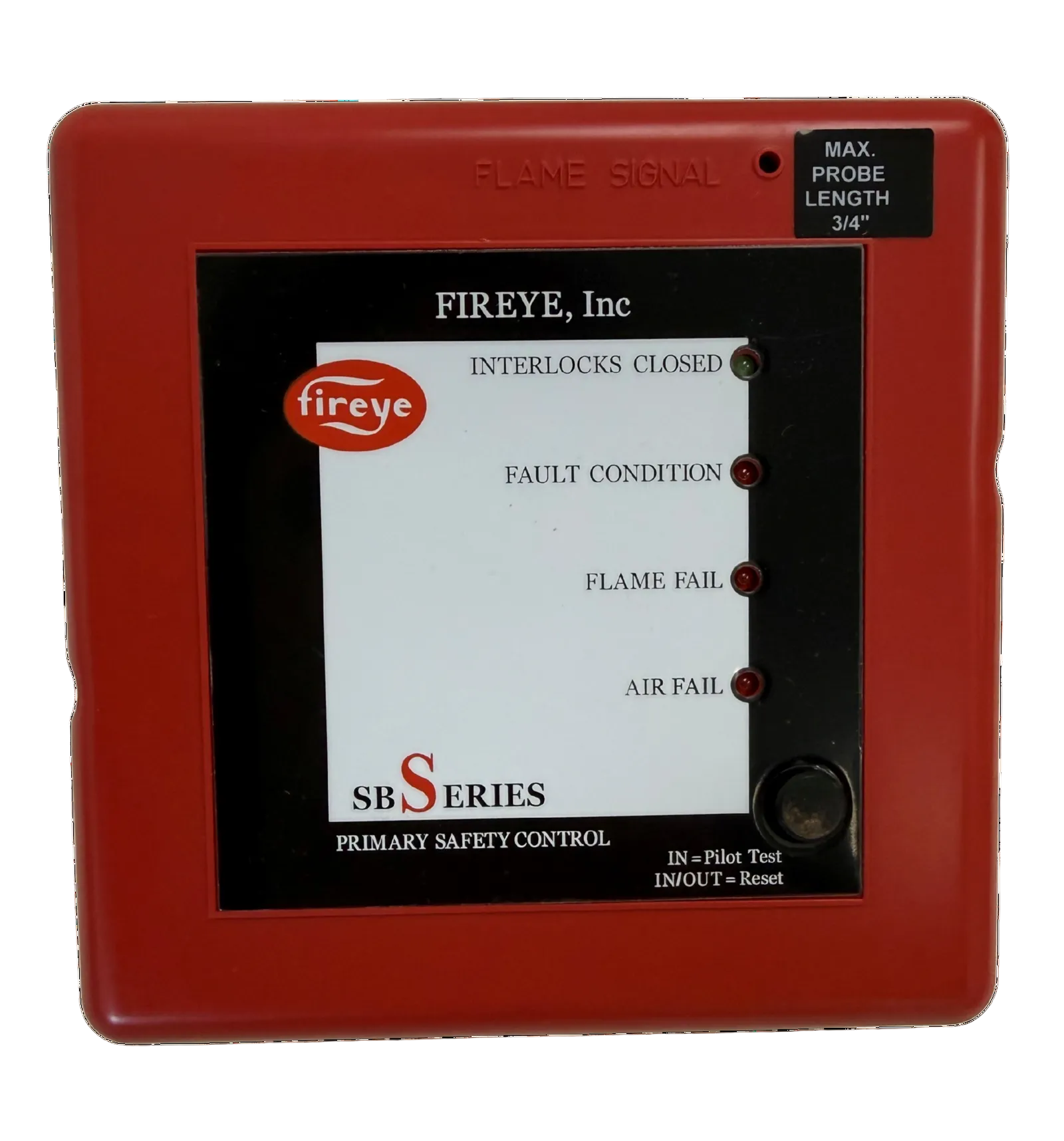 Fireye SB560522AA UV Flame Safeguard Control 120 VAC Purge 10/15 TFI