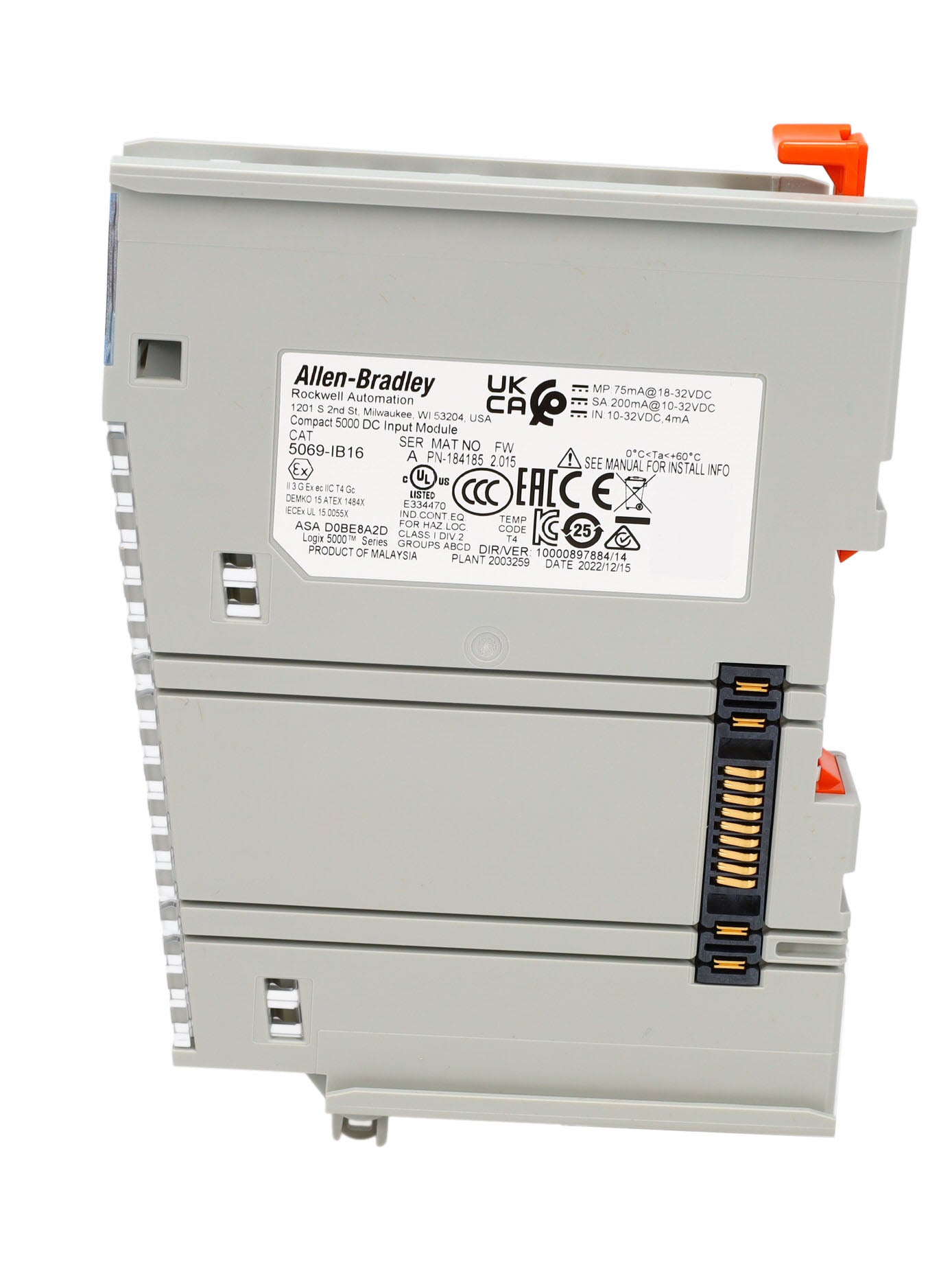 5069-IB16 | Allen-Bradley Compact 5000 I/O 16-Ch 24V DC Sink Input Module