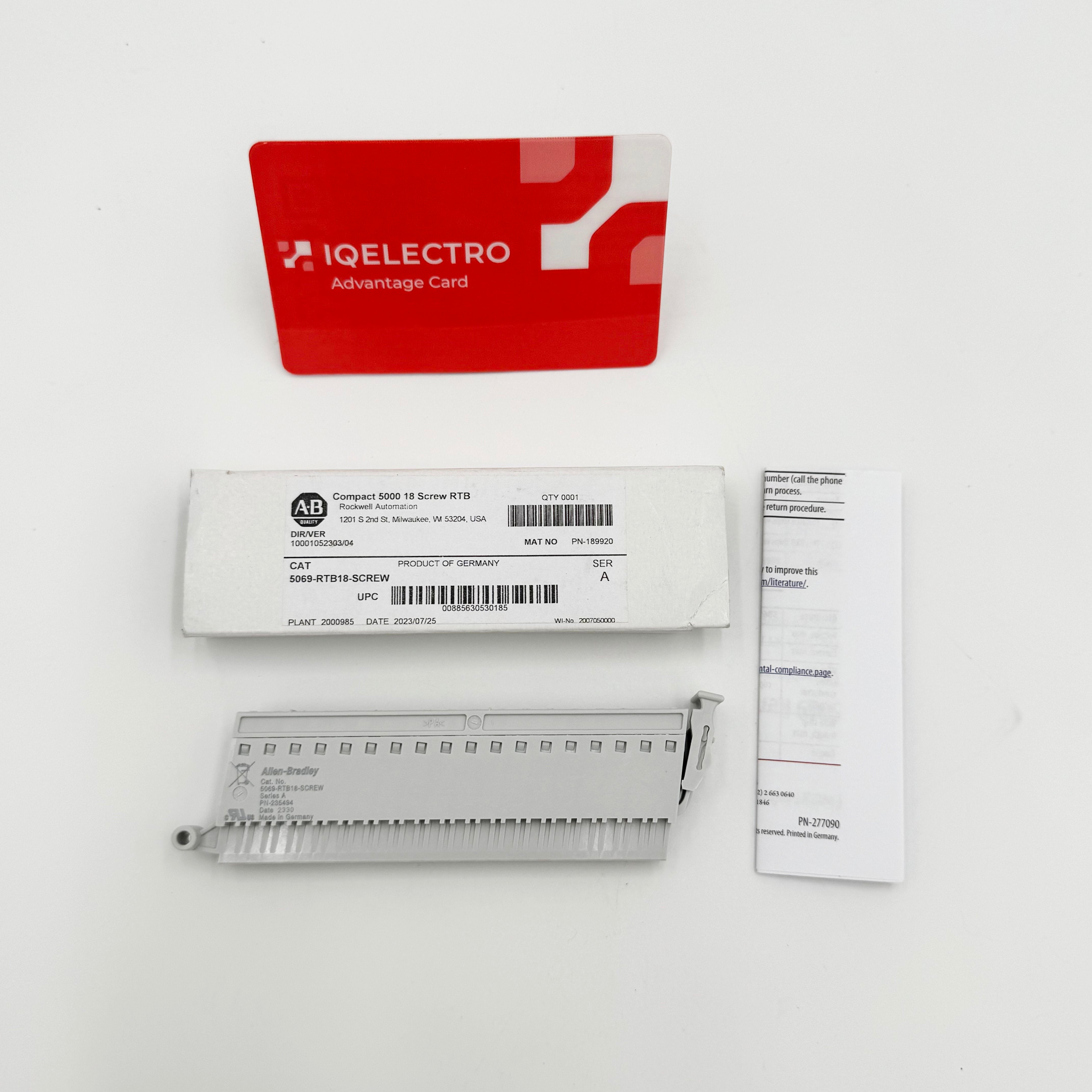 5069-RTB18-SCREW | Allen-Bradley 5069 Compact I/O Terminal RTB Kit, Screw