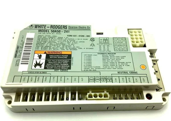 50A50-241 | White Rodgers ClimaTek Upgraded Furnace Control Circuit Board Fits