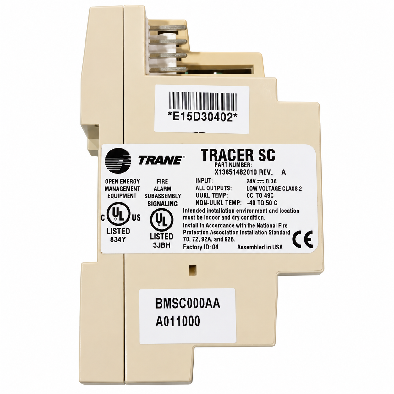 Trane X13651482010 Tracer SC System Controller Module