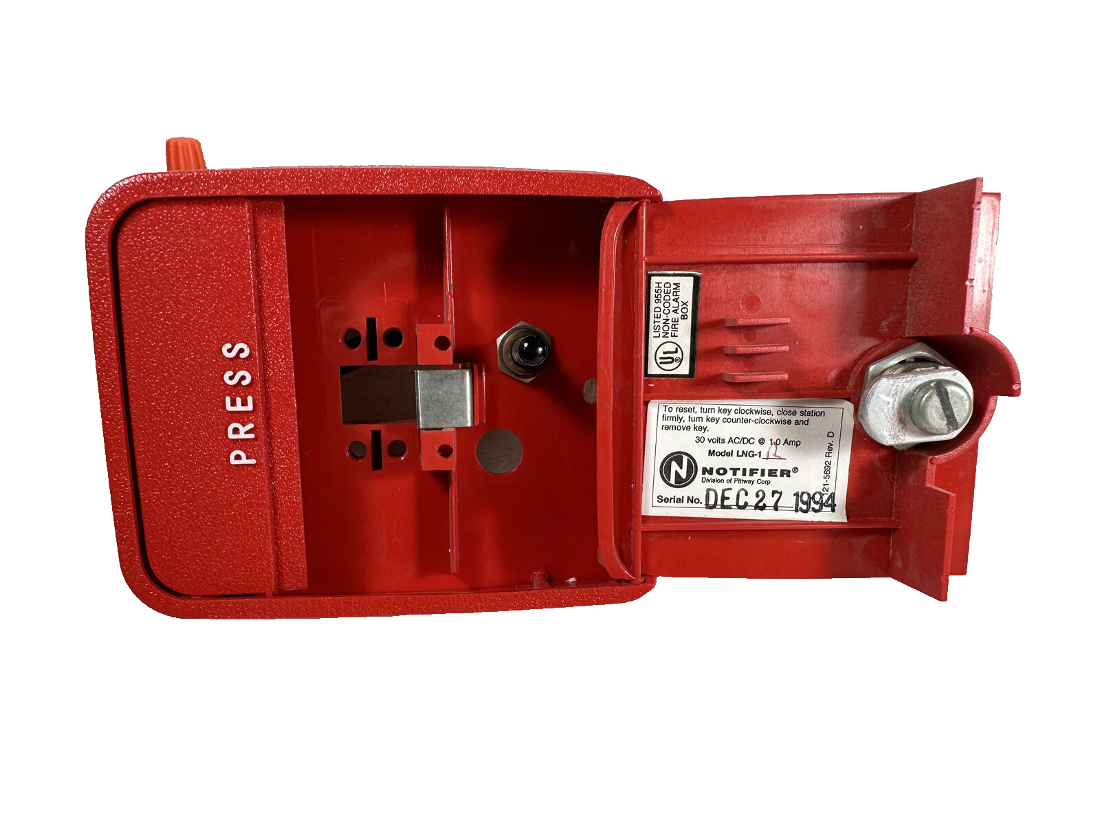 LNG-1R | Notifier Fire Alarm Pull Station