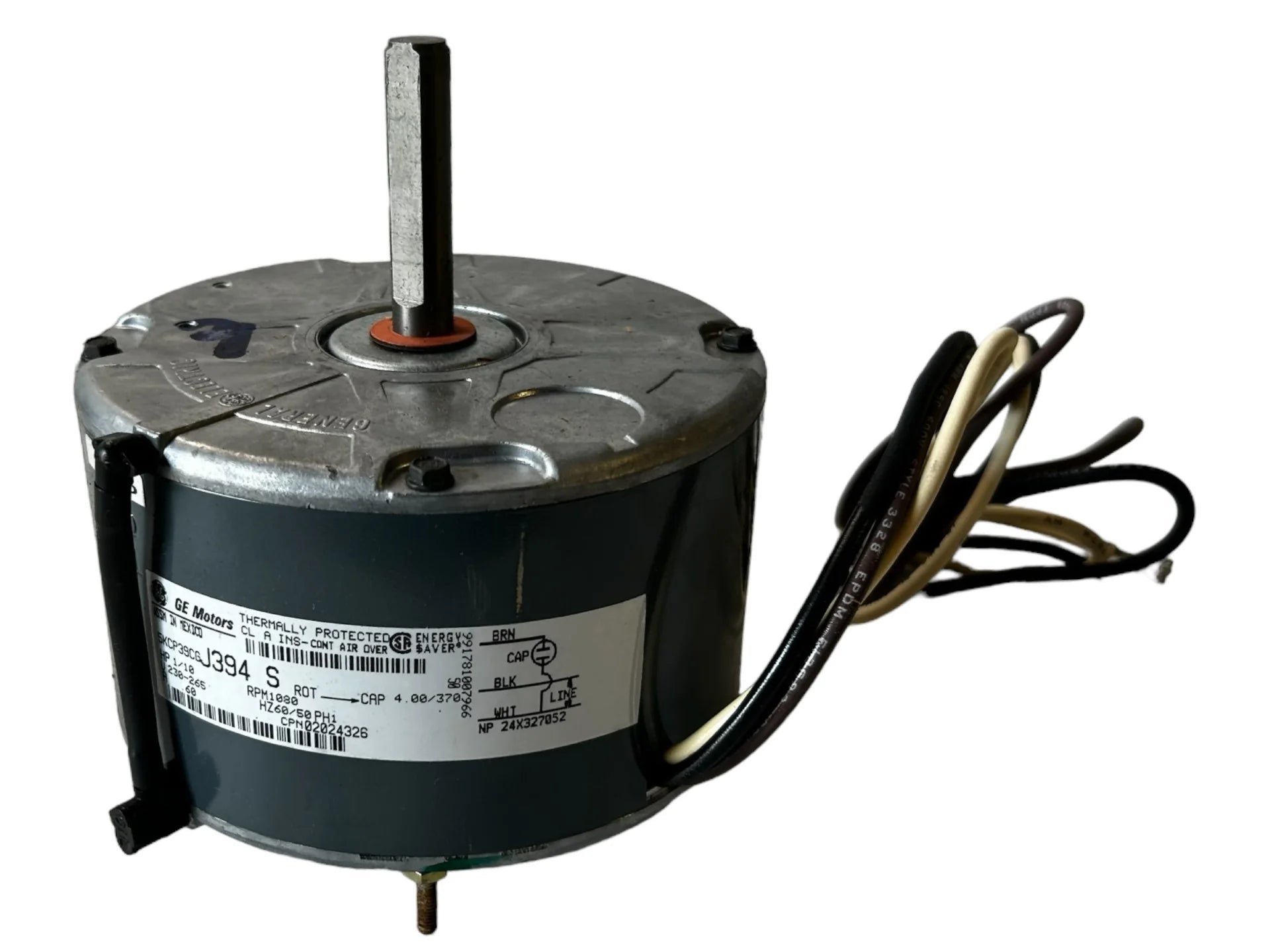 5KCP39CG | General Electric Motor Single Phase, .125 HP, 1200 RPM, Repair Available