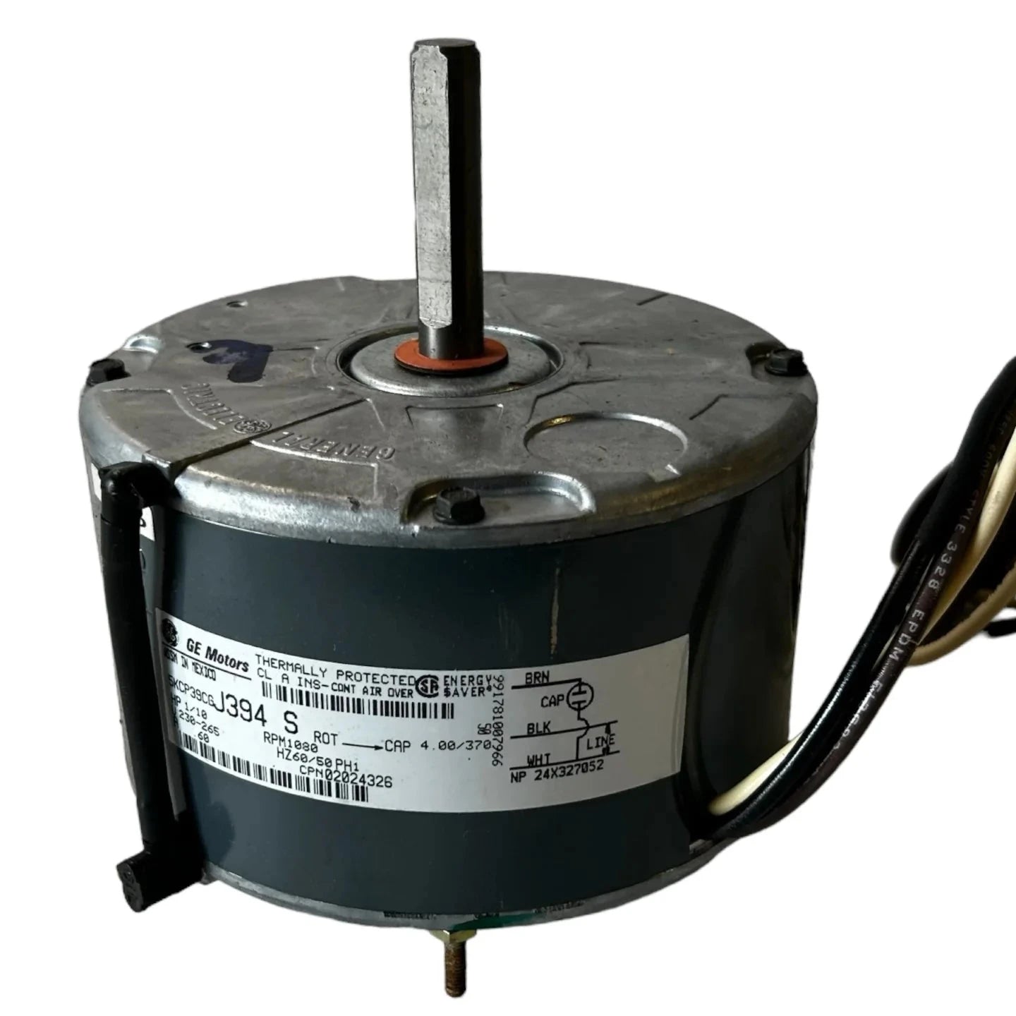 5KCP39CG | General Electric Motor Single Phase, 1/8HP, 1625 RPM