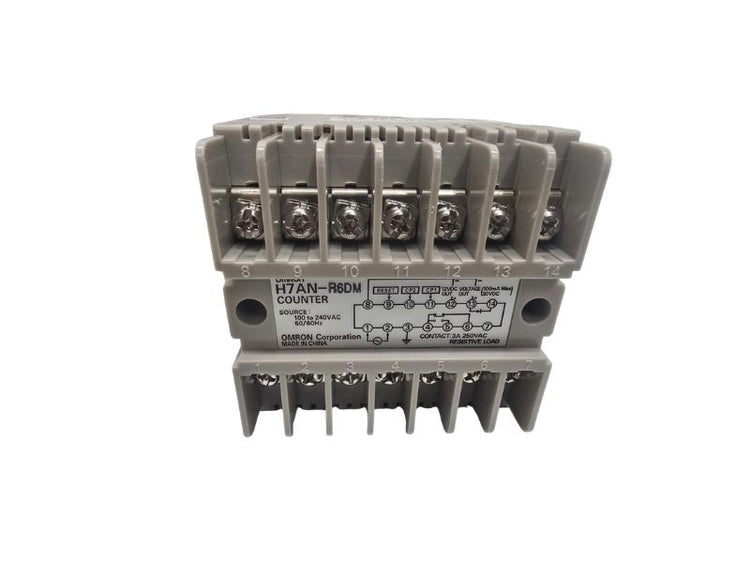 Omron H7AN-R6DM Digital Counter 6 Digit LED 100-240VAC Panel Mount