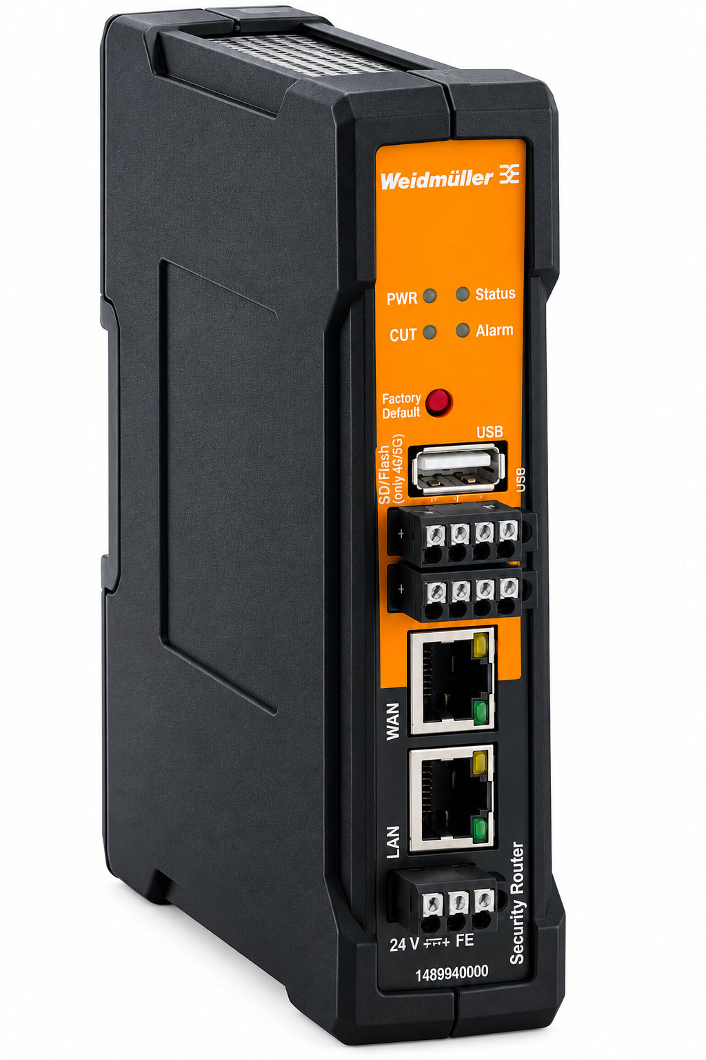 Weidmuller IE-SR-2GT-LAN Industrial Security Router Gigabit 2x RJ45 IP20