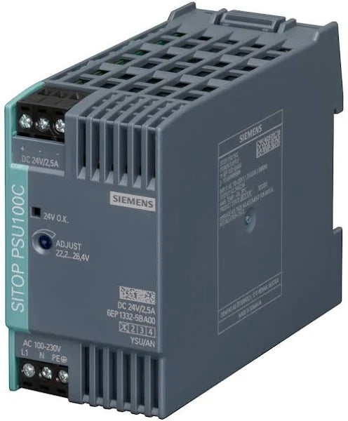 6EP1332-5BA00 | Siemens SITOP PSU 100C Power Supply, 120/230V AC, 2.5A/24V DC