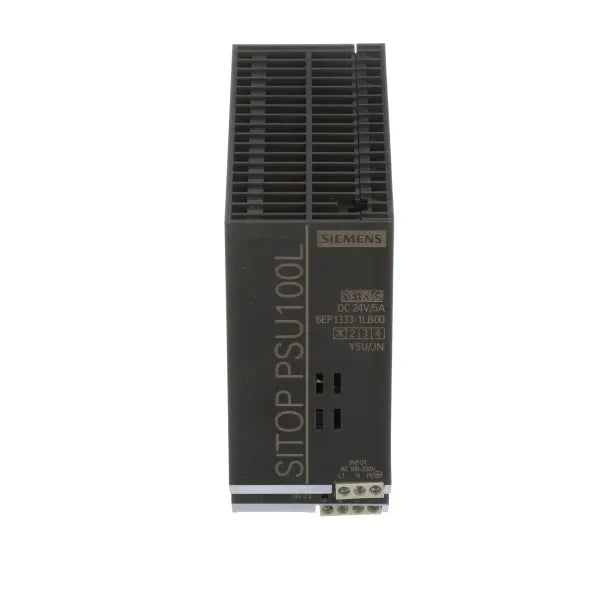 6EP1333-1LB00 | Siemens Power Supply, AC-DC, 24V, 5A, 100-240V In, Din Rail Mount, Lite