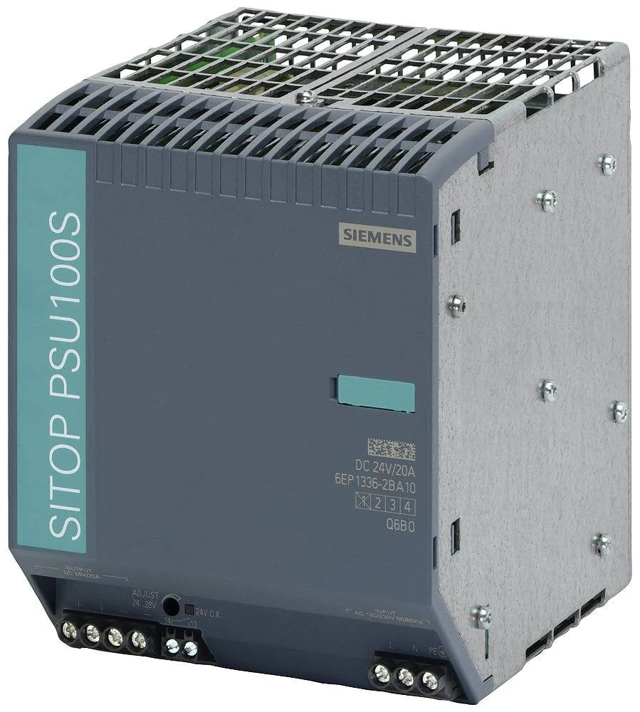 6EP1336-2BA10 | Siemens SITOP PSU100S Power Supply 120/230VAC Input, 20A/24V DC